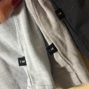 Mens TravisMathew T Shirt Bundle Size Medium Black Grey Blue Golf Casual